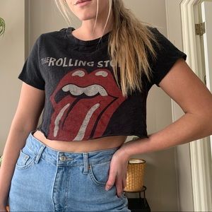 Rolling Stones crop top